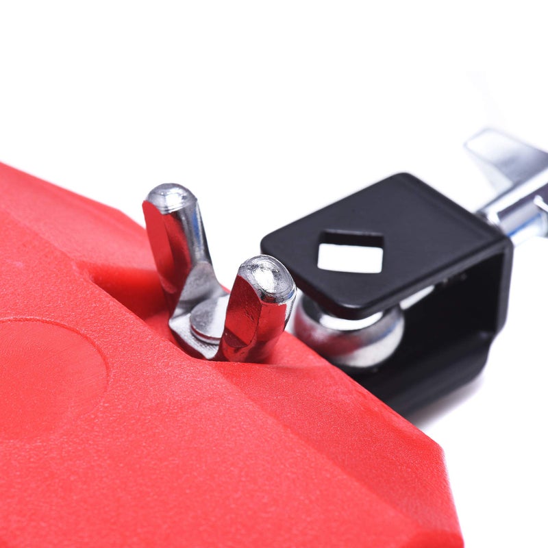 DOMG Jam Block, Plastic Musical Percussion Block, Latin Drum Instrument, Red - Image 3